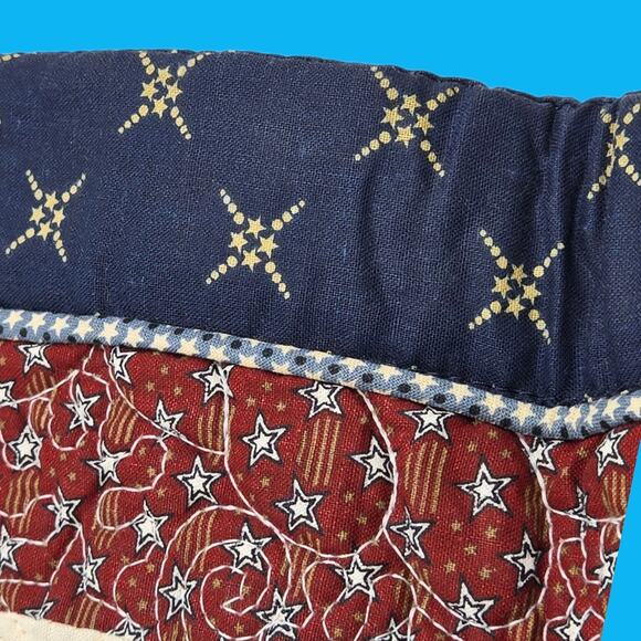 Patriotic Cracker Barrel Liberty Pillow Shams x2 American Eagle Red White & Blue - Picture 9 of 13